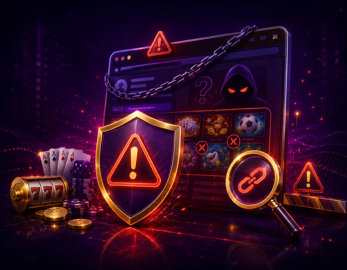 Website address and account safety warning