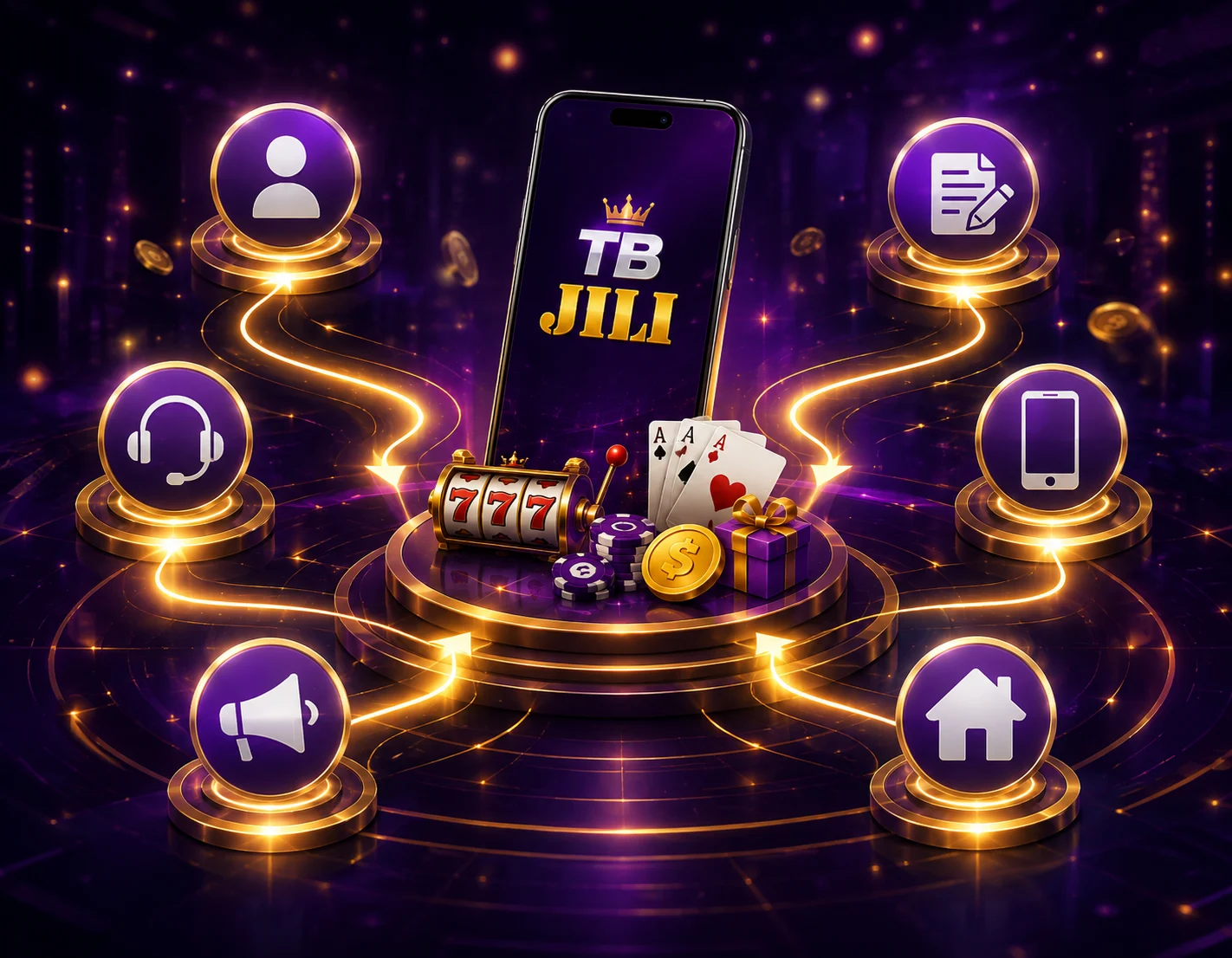 TBJILI access options for login, registration, app and help